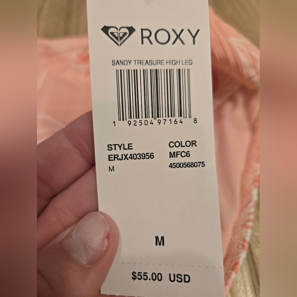 NWT Roxy "Sandy Treasures" Swim Bottoms, M - Picture 4 of 6